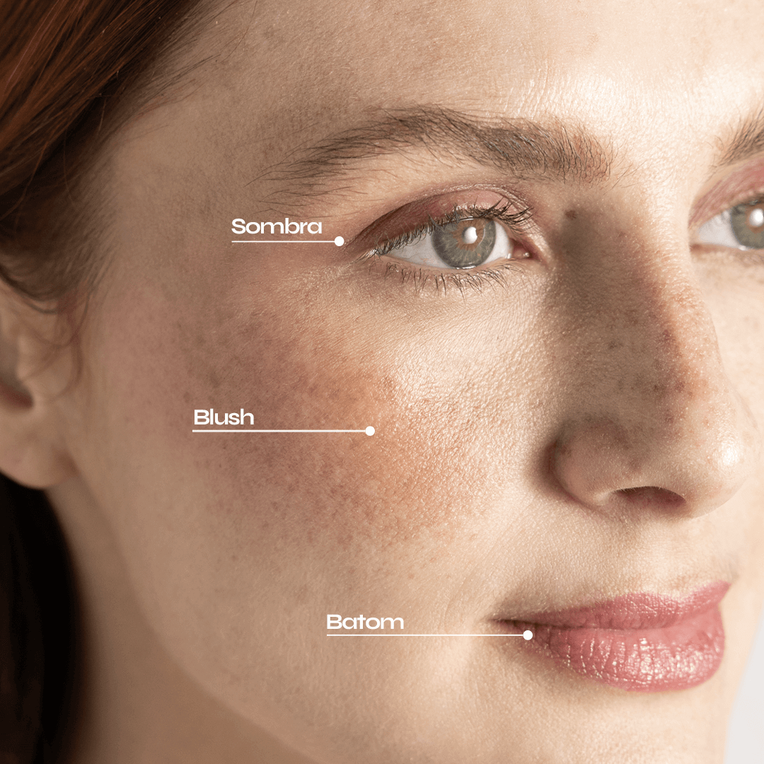 Bastão 3 em 1 - Blush, Batom e Sombra FPS 95