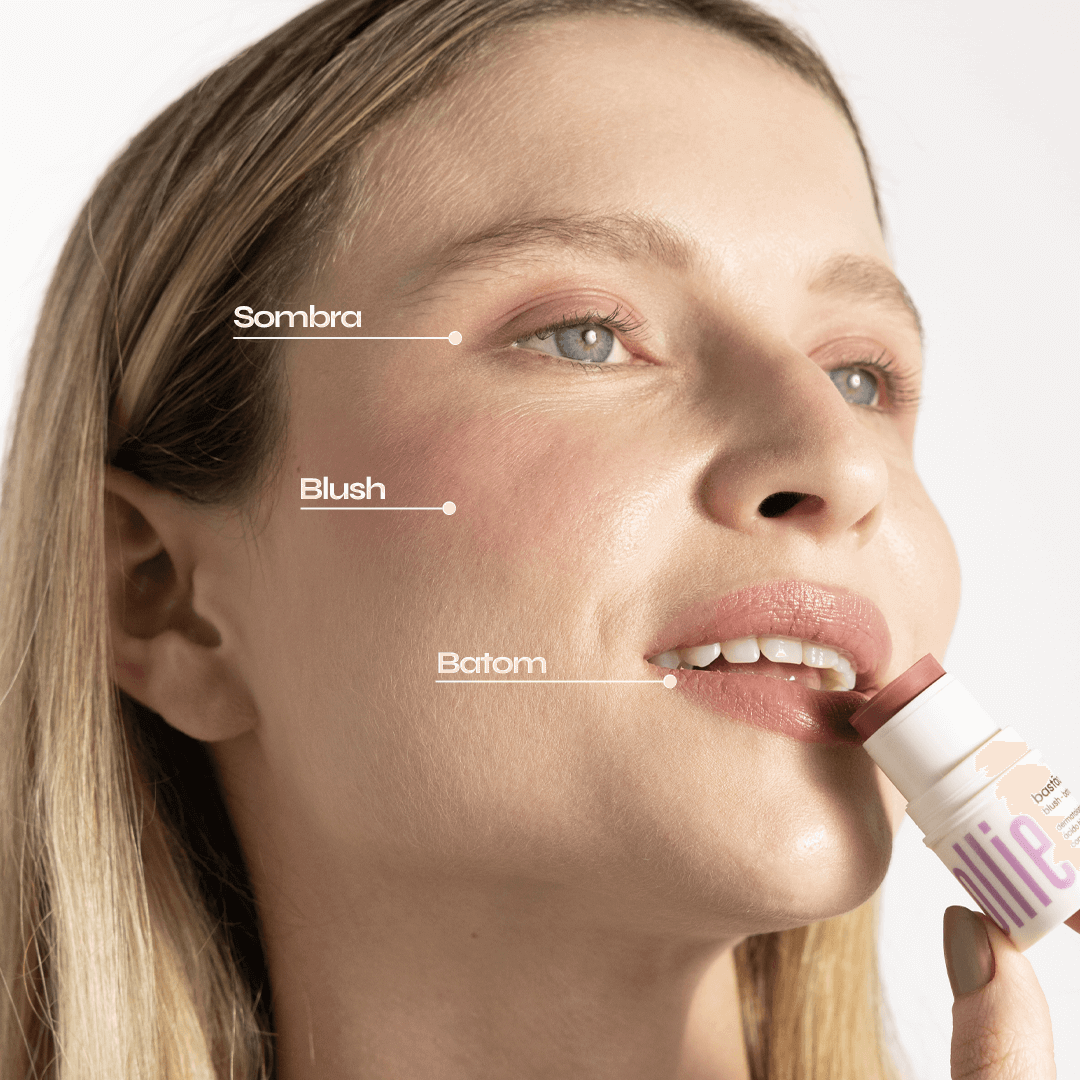 Bastão 3 em 1 - Blush, Batom e Sombra FPS 95