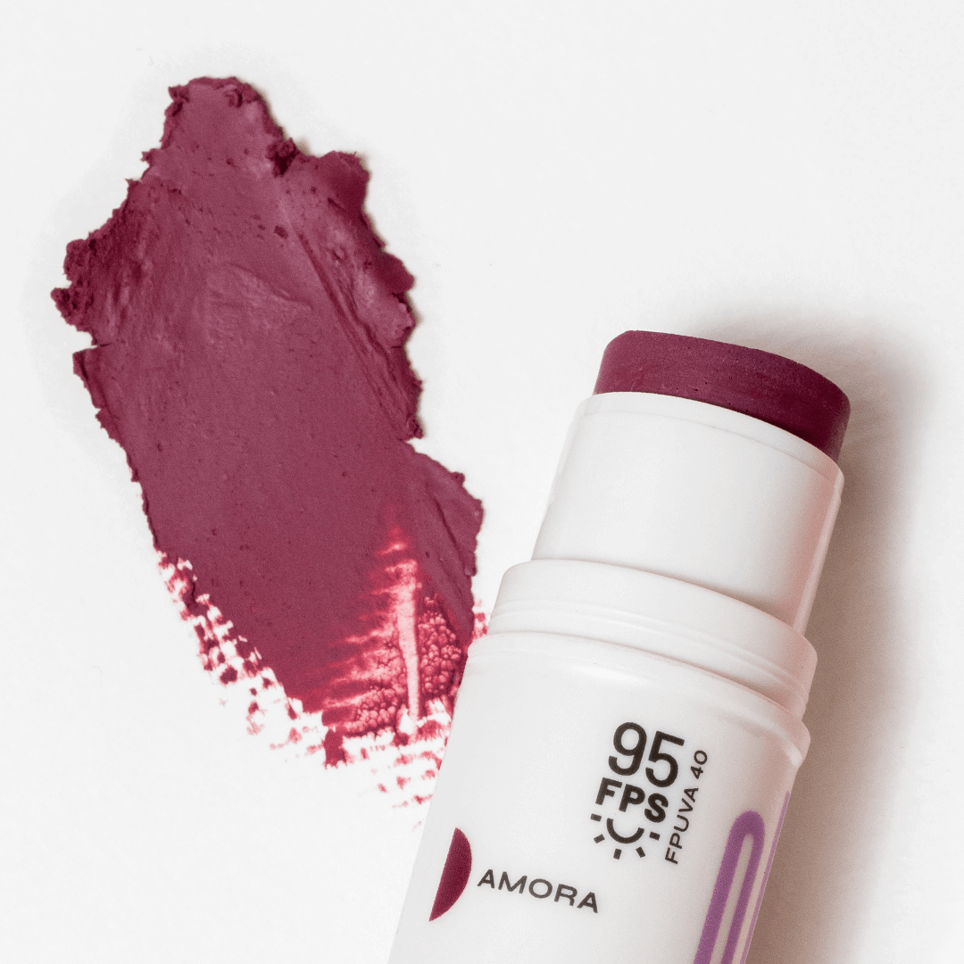 Bastão 3 em 1 - Blush, Batom e Sombra FPS 95