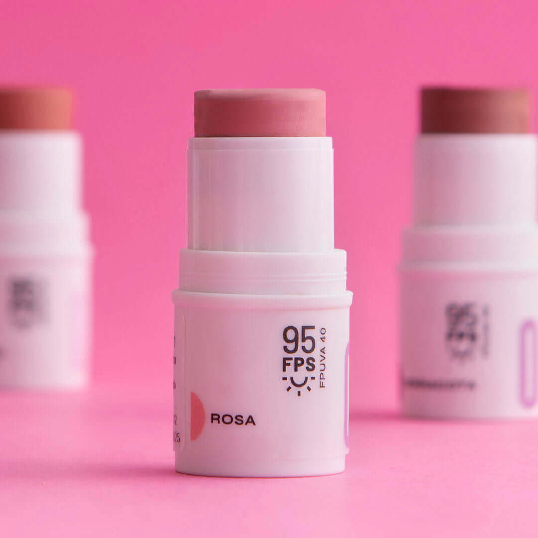 Bastão 3 em 1 - Blush, Batom e Sombra FPS 95